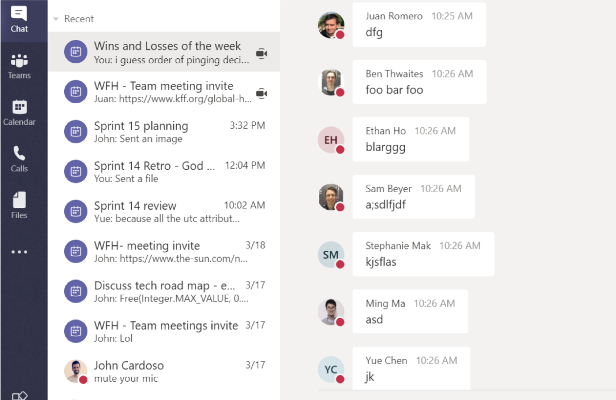 Microsoft Teams Screenshot