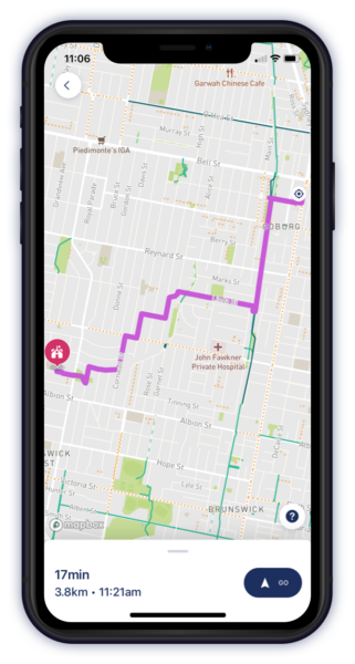 handset_ridePlan-routeOverview RidePlan RouteOverview in Mobile