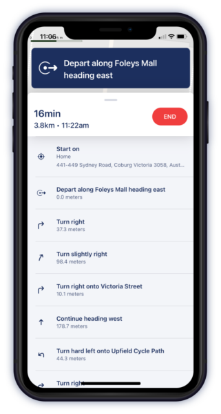 handset_ridePlan-turnbyturn Ride Plan Turn By Turn in Mobile